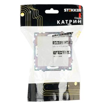 Переключатель 2-кл 10А С/У Белый Катрин