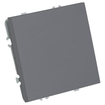 Переключатель 1-кл 10А С/У Самозажимные клеммы Платиново-серый Эмили