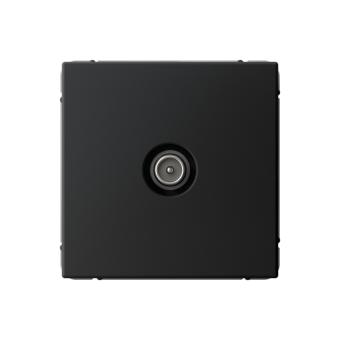 Розетка TV антенна С/У проходная Карбон ArtGallery