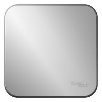 Выключатель 1-кл 10А О/У изолирующая пластина Алюминий Blanca