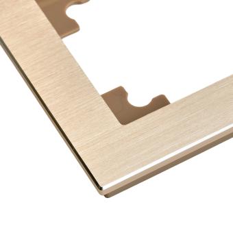 Рамка 4-я металл Шампань Катрин