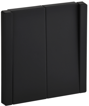 Выключатель 2-кл 10А С/У Металл черный Forte&Piano