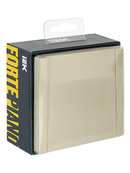 Переключатель 1-кл 10А С/У перекрестный Ваниль Forte&Piano