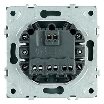 Выключатель 3-кл 10А С/У Черный уголь Эмили