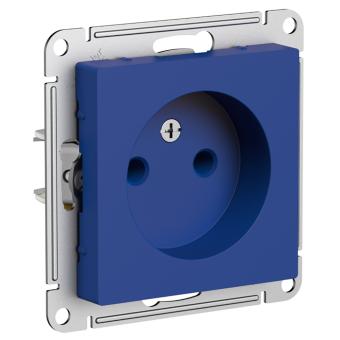 Розетка 1-м 16А С/У Аквамарин AtlasDesign