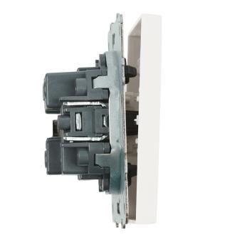 Выключатель 1-кл 10А С/У Белый фарфор Эмили