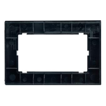 Рамка  2-я без перемычки металл Черный Катрин