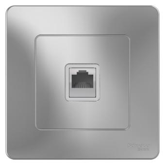 Розетка RJ45 кат.5Е С/У Алюминий Blanca
