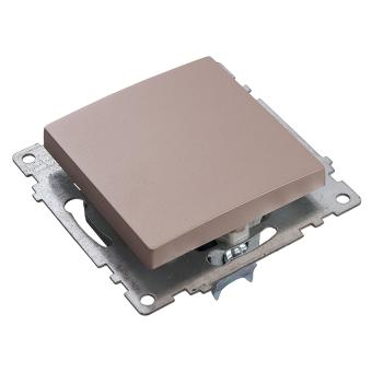 Переключатель 1-кл 10А С/У перекрестный Шампань Катрин