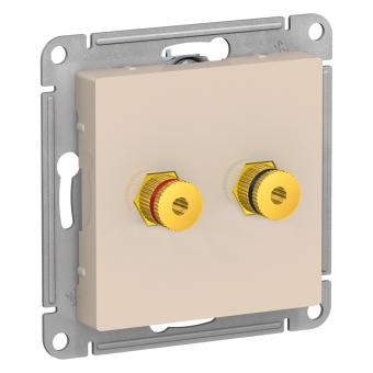 Розетка Аудио С/У Бежевый AtlasDesign