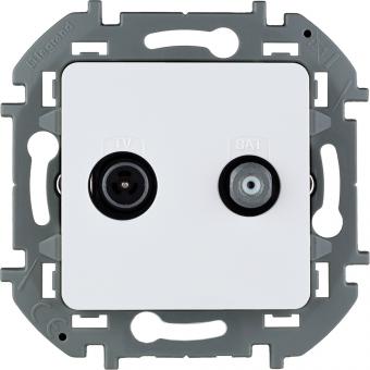 Розетка TV/SAT "звезда" Белый Legrand INSPIRIA