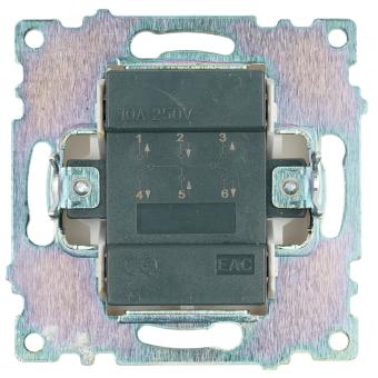 Переключатель 2-кл 10А С/У Белый Катрин