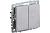 Переключатель 2-кл 10А C/У проходной Алюминий Brite