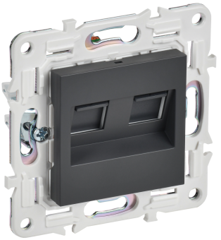 Розетка RJ45+RJ45 кат.5Е С/У Титан Skandy