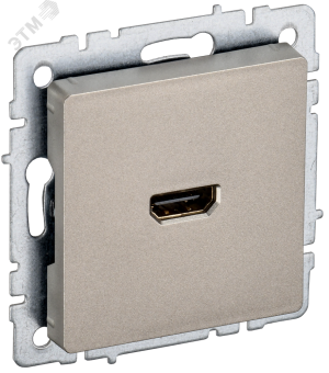 Розетка HDMI С/У Шампань Brite