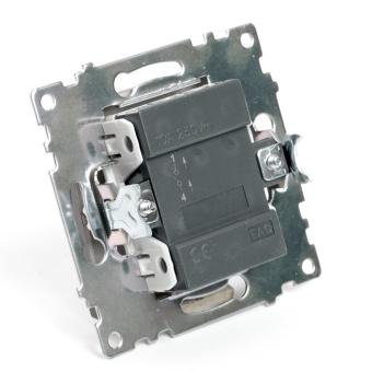 Переключатель 1-кл 10А С/У Шоколад Катрин