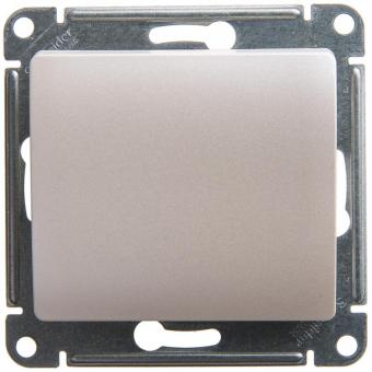 Переключатель 1-кл 10А C/У перекрестный Перламутр Glossa