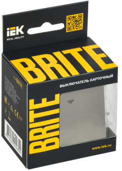 Выключатель карточный 30А С/У Шампань Brite