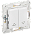 Выключатель 2-кл 10А С/У для жалюзи Арктический белый Skandy