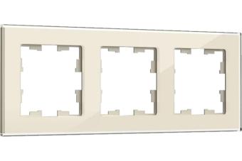 Рамка 3-я Стекло Ванильный Brite