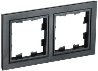 Рамка 2-я Черный Brite