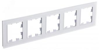 Рамка 5-я, Матовое стекло Белый AtlasDesign Nature