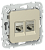 Розетка RJ45+RJ11 кат.5Е STP С/У Шампань FLITE