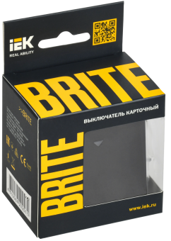 Выключатель карточный 30А С/У Графит Brite