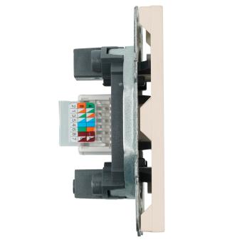 Розетка RJ-45 С/У Кашемир Эмили