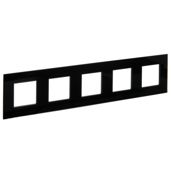 Рамка 5-я Стекло Черный Skandy