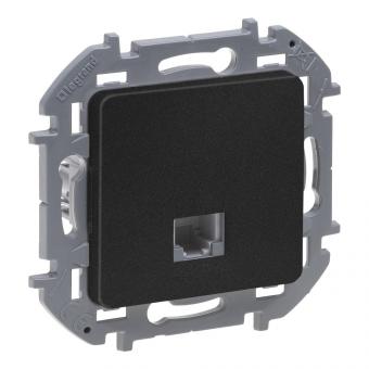 Телефонная розетка RJ11 Антрацит Legrand INSPIRIA