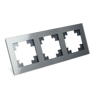 Рамка 3-я стекло Графит Катрин