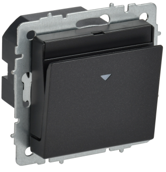 Выключатель карточный 30А С/У Черный Brite