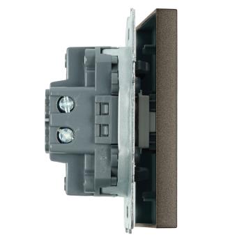 Переключатель 1-кл 10А С/У перекрестный Антрацит Эмили