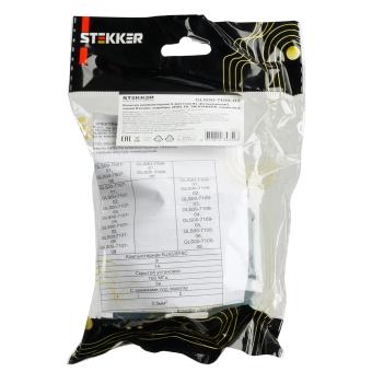 Розетка RJ45+RJ45 С/У Серебро Катрин