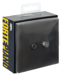 Розетка TV антенна + SAT С/У Серый Brite