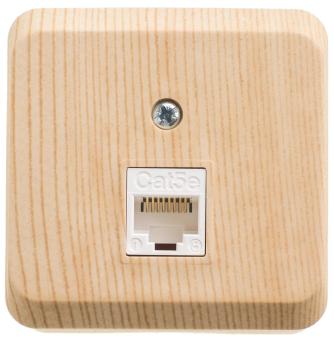 Розетка RJ45 кат.5Е О/У Сосна Etude