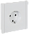 Розетка 1-м 16А С/У З/К Белый Forte&Piano