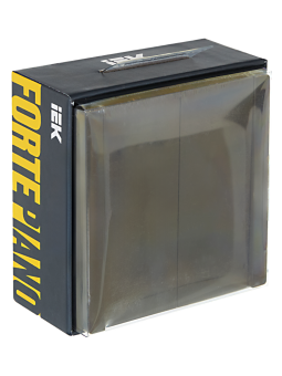 Выключатель 2-кл 10А С/У Серый Forte&Piano