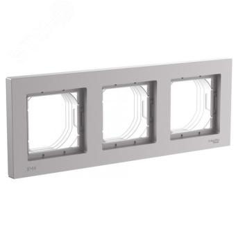 Рамка 3-я IP44 Алюминий AtlasDesign Aqua