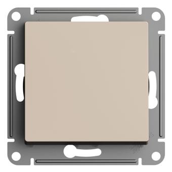 Переключатель 1-кл 10А С/У Песочный AtlasDesign
