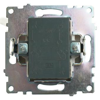 Переключатель 1-кл 10А С/У перекрестный Шоколад Катрин