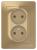 Розетка 2-м 16А С/У Титан Blanca