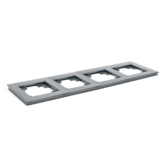 Рамка 4-я стекло Графит Катрин