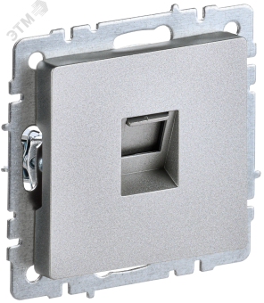 Розетка RJ45 кат.5Е С/У Алюминий Brite