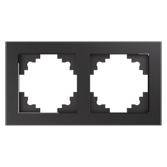Рамка 2-я стекло Графит Катрин